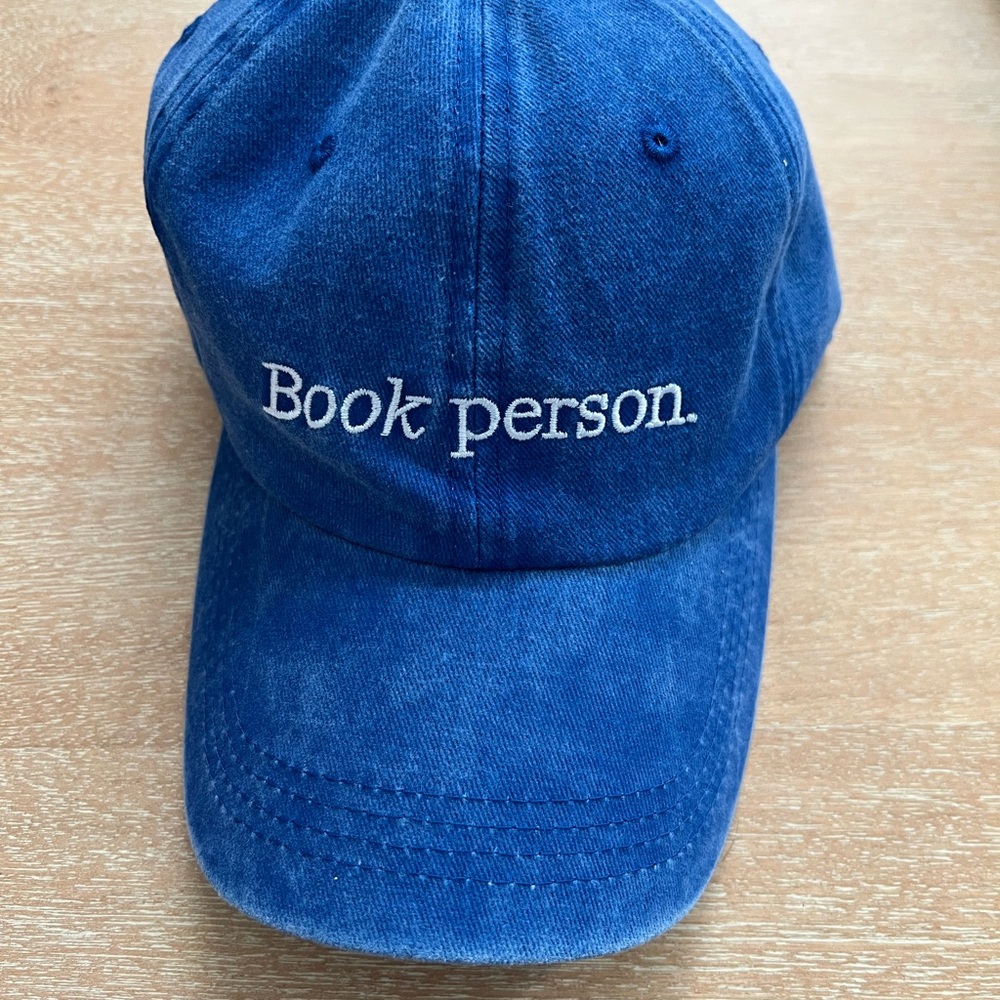 Blue 'Book Person' Cap